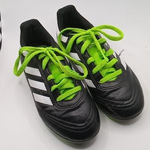 Adidas Boys Baseball/Soccer Cleats Worn Once Black Size 12k 2nd Owner Only